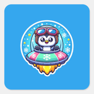 UFOハッピーペンギン スクエアシール