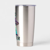 UFOハンター | UFOとエイリアンを使用したAi Art 保温保冷タンブラー (左面)