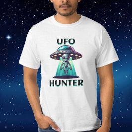 UFOハンター | UFOとエイリアンを使用したAi Art Tシャツ