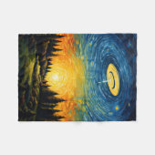 UFOバイヴァンゴッホ フリースブランケット (正面(横))