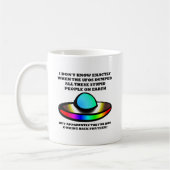 UFOバカ人間面白いマグカップ コーヒーマグカップ (左)