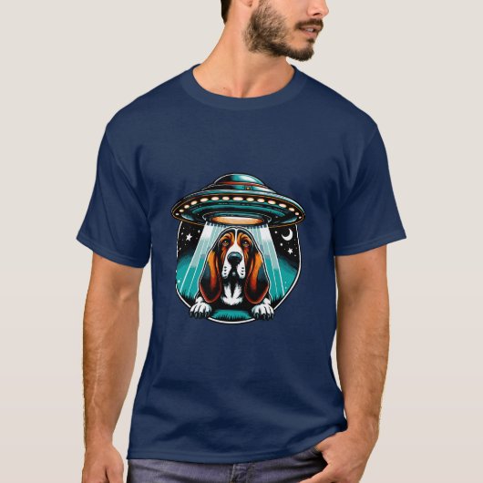 UFOバセットのハウンド誘拐事件 Tシャツ (正面)