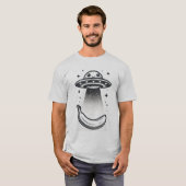 UFOバナナ-エイリアンのおやつ誘拐 Tシャツ (正面フル)