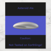 UFOパーティーのボトルラベル ワインラベル (シングルラベル)