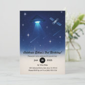 UFOビーム&サテライトスターリーナイト誕生日 招待状 (スタンド正面)