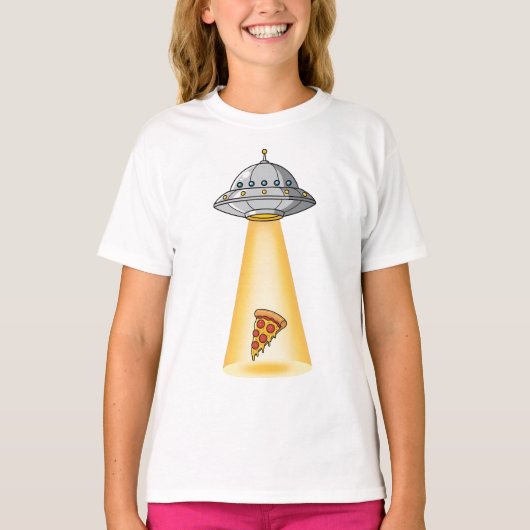 UFOピザ誘拐キッズ Tシャツ (正面)