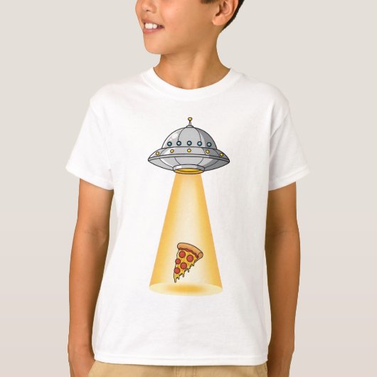UFOピザ誘拐キッズ Tシャツ (正面)