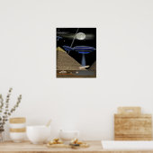 UFOピラミッド建設業者 ポスター (キッチン)