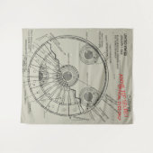 UFOブループリント タペストリー (正面(横))