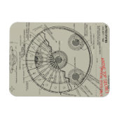 UFOブループリント マグネット (横)