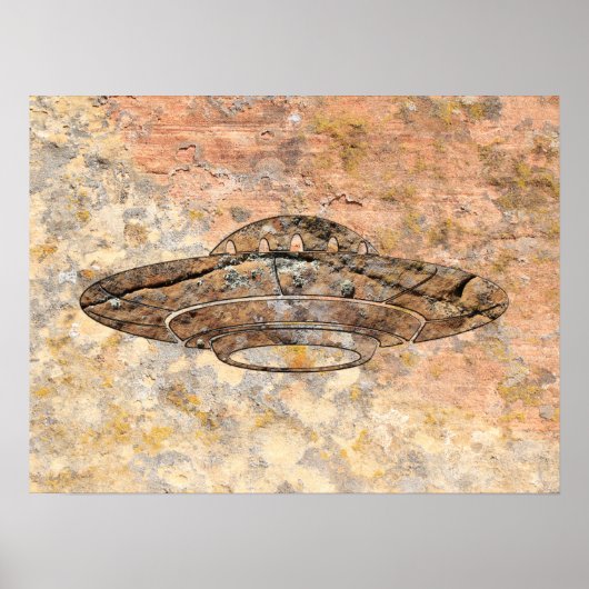 UFOペトログリフ – ニューメキシコ州Talking Canyons ポスター (正面)