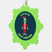 UFOホーホファークリスマスエイリアンカスタム オーナメントカード (左)