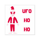 UFOホーホファークリスマスエイリアンカスタム セルフインキングスタンプ (デザイン)