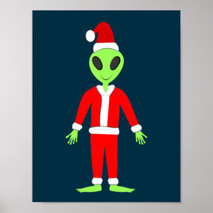 UFOホーホファークリスマスエイリアン ポスター
