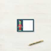 UFOホーホファークリスマスエイリアン ポストイット (デスク上)
