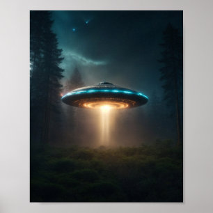 UFOポスターSCI FIウォールアートエイリアンポスター ポスター