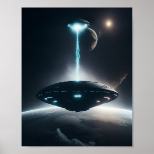 UFOポスターSCI FIウォールアートエイリアンポスター ポスター