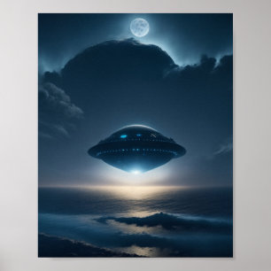 UFOポスターSCI FIウォールアートエイリアンポスター ポスター