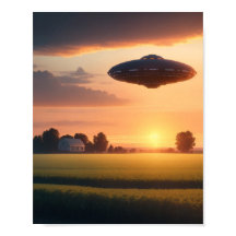 UFOポスターSCI FIウォールアートエイリアンポスター