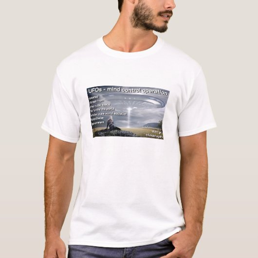 UFOマインドコントロール(ライト) Tシャツ (正面)