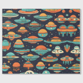 UFOヴィンテージ ラッピングペーパー (フラット)