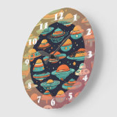 UFOヴィンテージ ラージ壁時計 (傾斜)