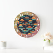 UFOヴィンテージ ラージ壁時計 (ホーム)