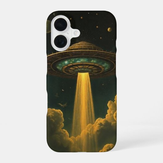 UFO作連絡 iPhone 16ケース (裏面)