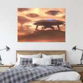 UFO侵略キャンバス印刷 キャンバスプリント (インサイチュ (寝室))