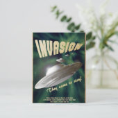 UFO侵略 – ヴィンテージ映画ポスター ポストカード (スタンド正面)