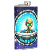 UFO内飛んでいるの地球外生物 フラスク (右)