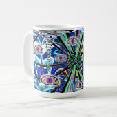 UFO地球への到着 コーヒーマグカップ (正面左)