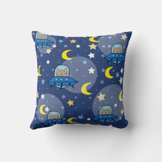 UFO宇宙猫枕 クッション (裏面)