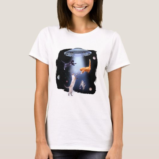 UFO宇宙猫 Tシャツ (正面)