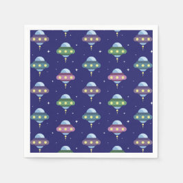 UFO宇宙誕生日パーティー スタンダードカクテルナプキン