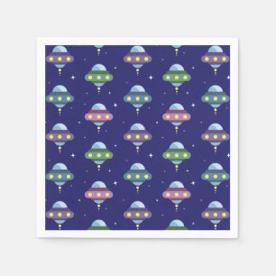 UFO宇宙誕生日パーティー スタンダードカクテルナプキン