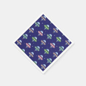 UFO宇宙誕生日パーティー スタンダードカクテルナプキン (角)