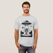 UFO宇宙飛行士 - エイリアンとの遭遇 Tシャツ (正面フル)