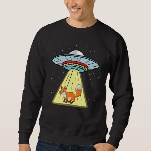 Ufo拉致キツネ森林動物 スウェットシャツ (正面)