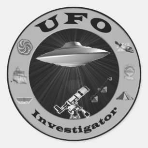 UFO捜査官ステッカー ラウンドシール