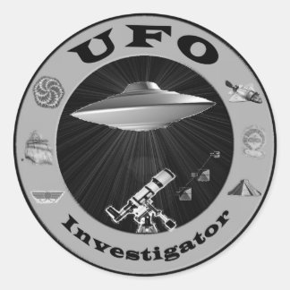 UFO捜査官ステッカー ラウンドシール