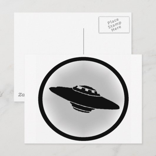 UFO攻撃 ポストカード (正面/裏面)