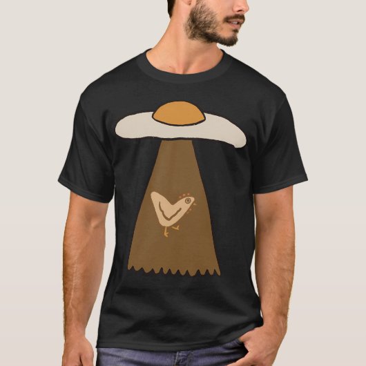 Ufo未確認の揚げ卵 Tシャツ (正面)