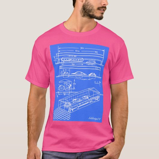 Ufo格納庫の青写真 Tシャツ (正面)