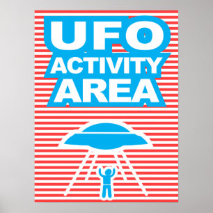 UFO活動領域,エイリアン,ポスタおもしろいー,ユーモア, ポスター
