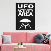 UFO活動領域、オタク系のデザイン キャンバスプリント (インサイチュ (リビング))