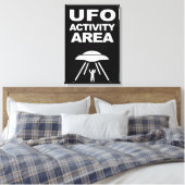 UFO活動領域、オタク系のデザイン キャンバスプリント (インサイチュ (寝室))