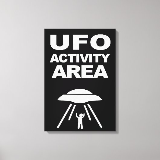 UFO活動領域、オタク系のデザイン キャンバスプリント (正面)