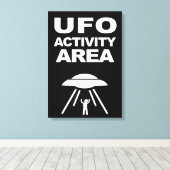 UFO活動領域、オタク系のデザイン キャンバスプリント (インサイチュ (ウッドフロア))