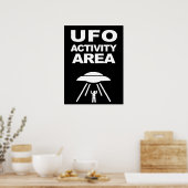 UFO活動領域、オタク系のデザイン ポスター (キッチン)